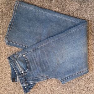 Quince Stretch High Rise Wide Leg Jeans